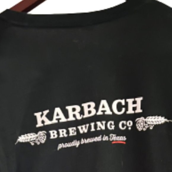 YULE SHOOT YOUR EYE OUT KARBACH BREWERY LONG SLEEVE TEXAS SZ SMALL ADULT UNISEX - Picture 2 of 2